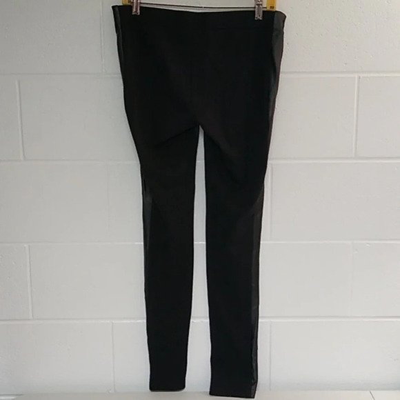 Angie Faux suede, leather & knit leggings - Picture 4 of 9